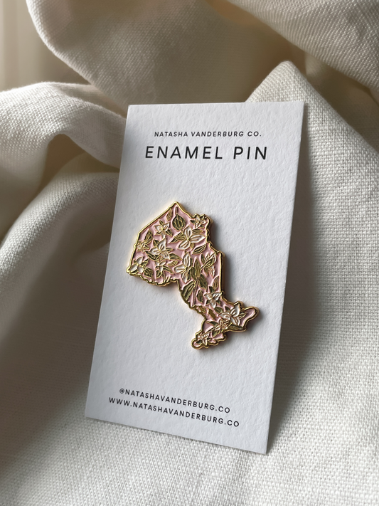 Ontario White Trillium Enamel Pin