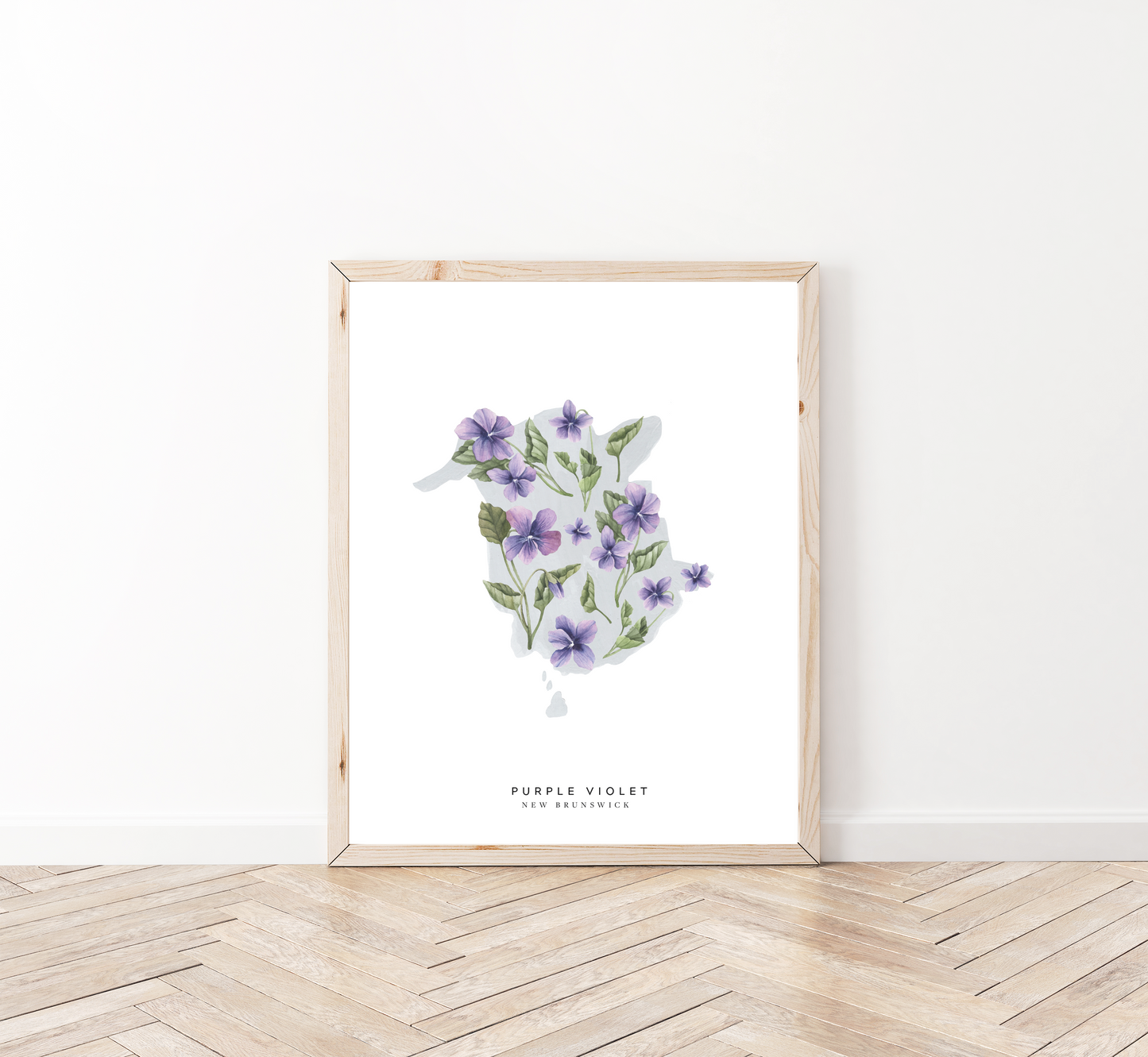 New Brunswick Purple Violet Print