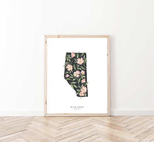 Alberta Wild Rose Print