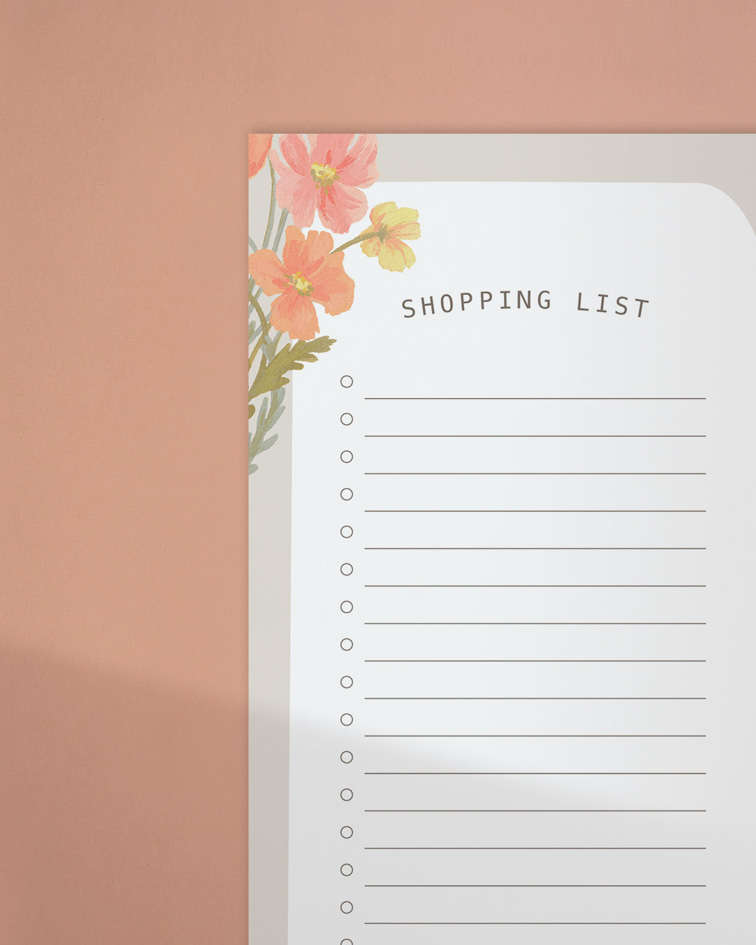 Poppies Magnetic Shopping List