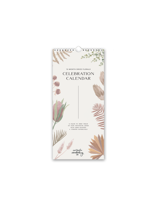 Dried Florals Celebration Calendar