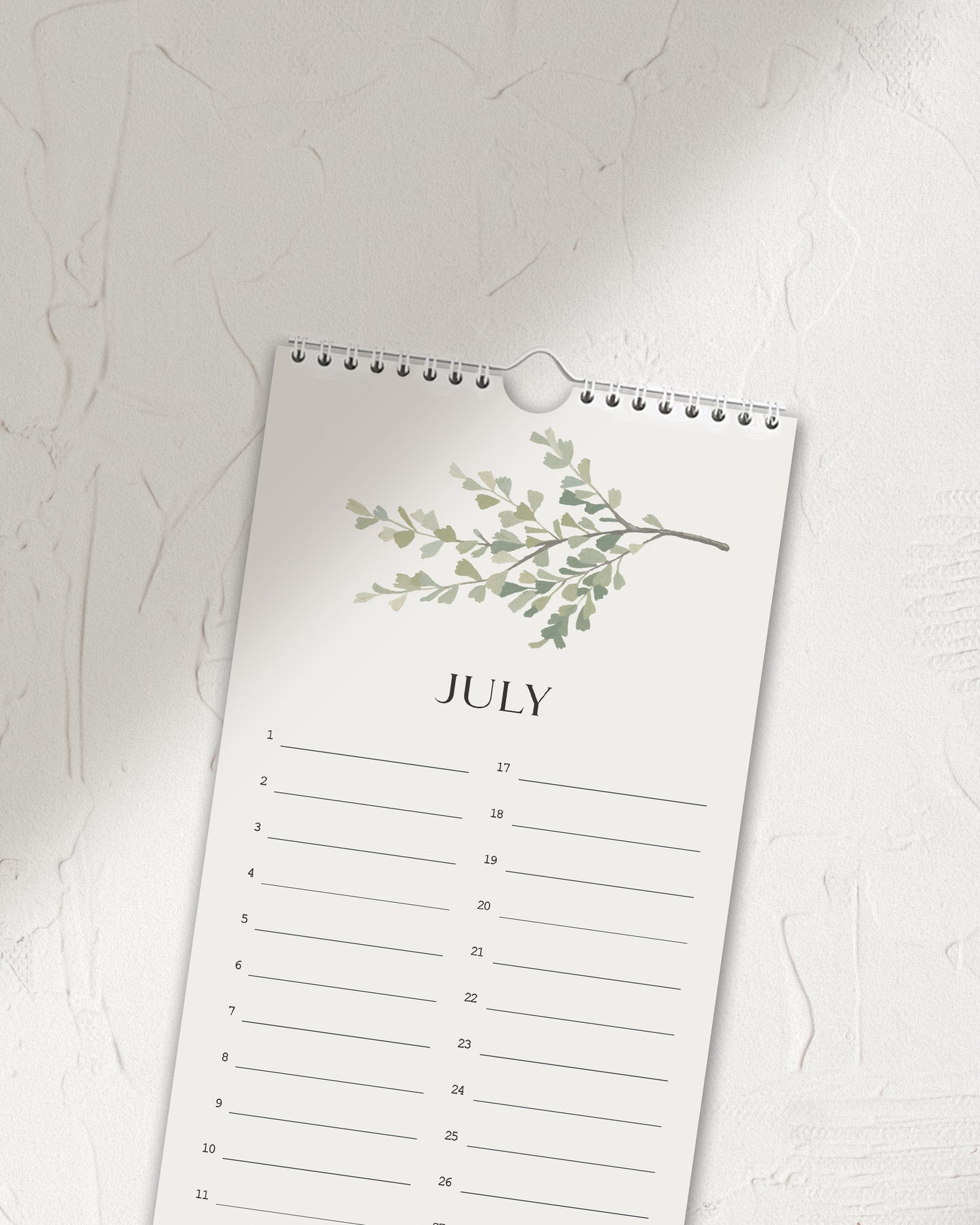 Dried Florals Celebration Calendar