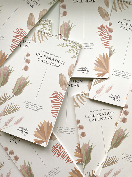 Dried Florals Celebration Calendar
