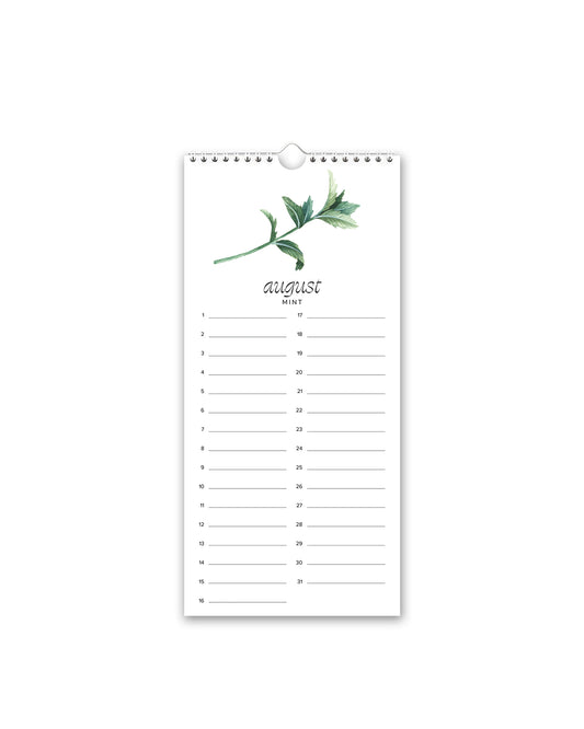 Herb Celebration Calendar