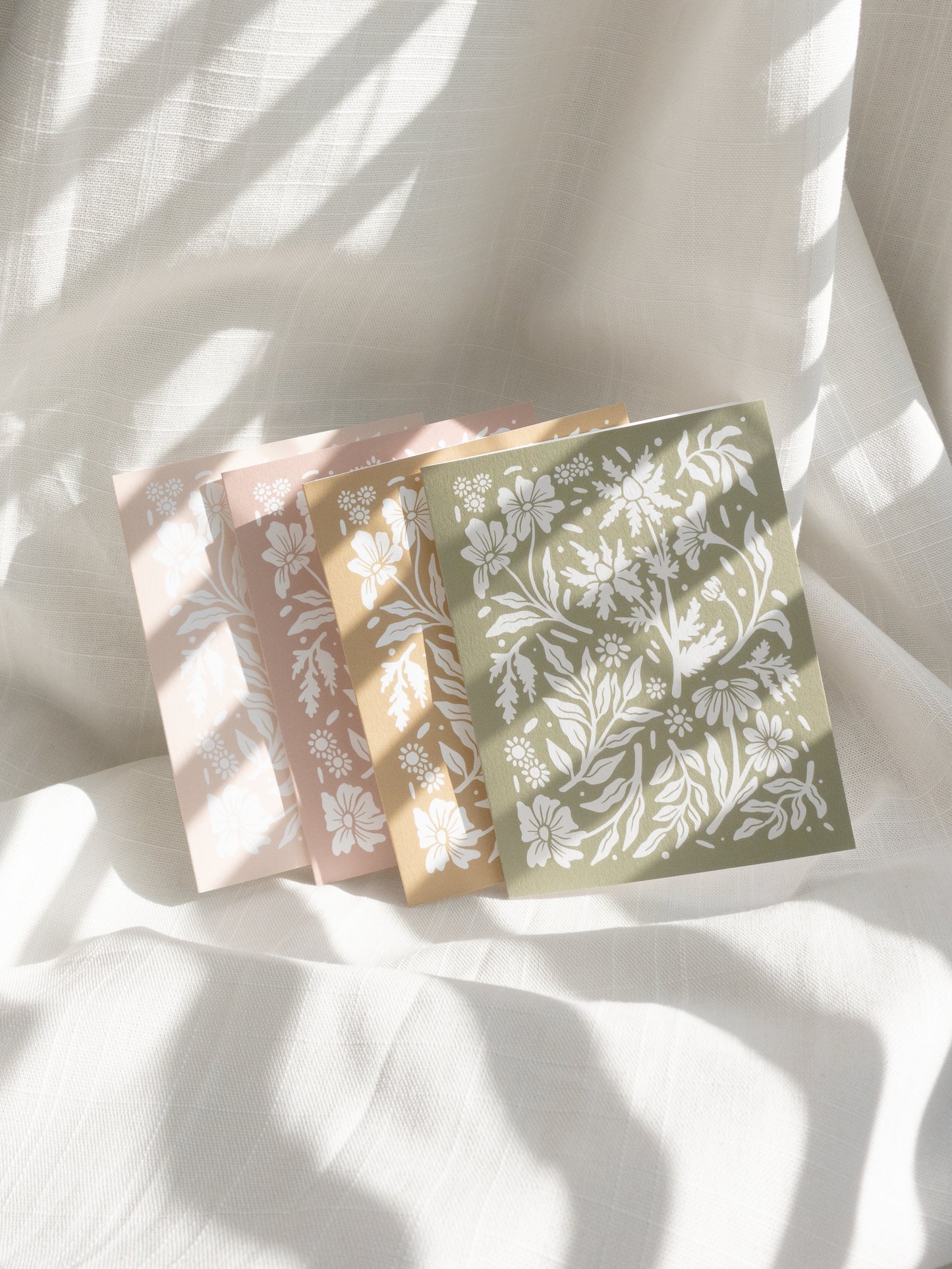 Blank Wildflower Card - Green