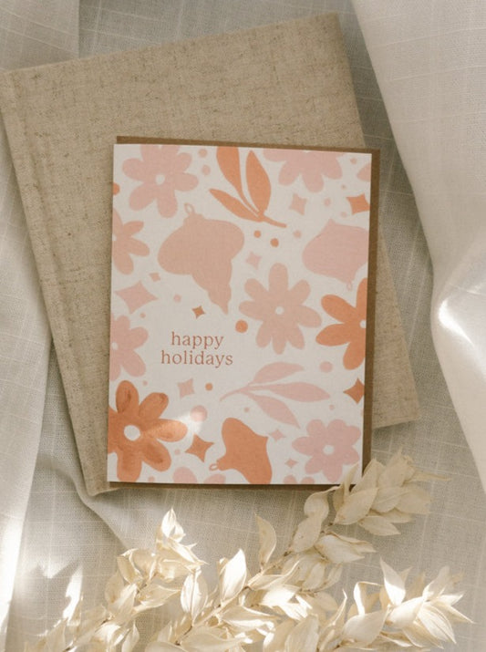 Happy Holidays Boho Card