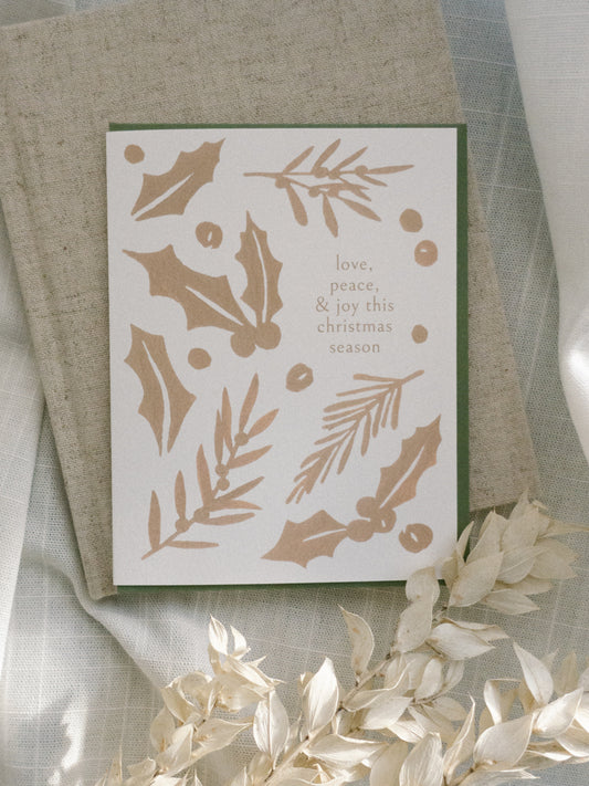 Love, Peace, & Joy Card