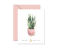 Merry & Bright Snake Plant Card