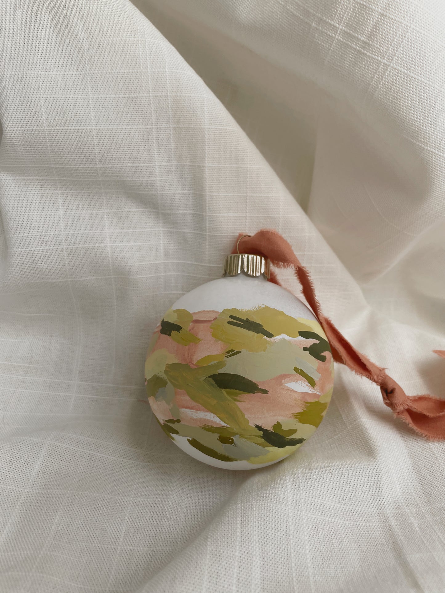 Handpainted Glass Bauble Ornament 2