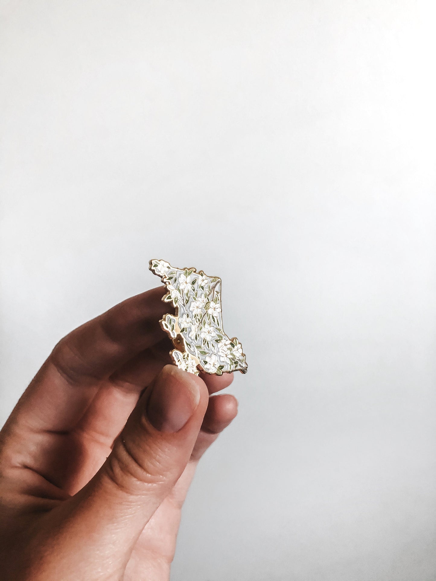 British Columbia Pacific Dogwood Enamel Pin