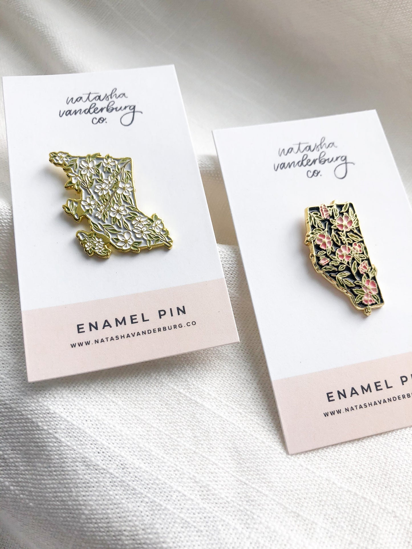 Alberta Provincial Wild Rose Enamel Pin