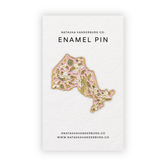 Ontario White Trillium Enamel Pin