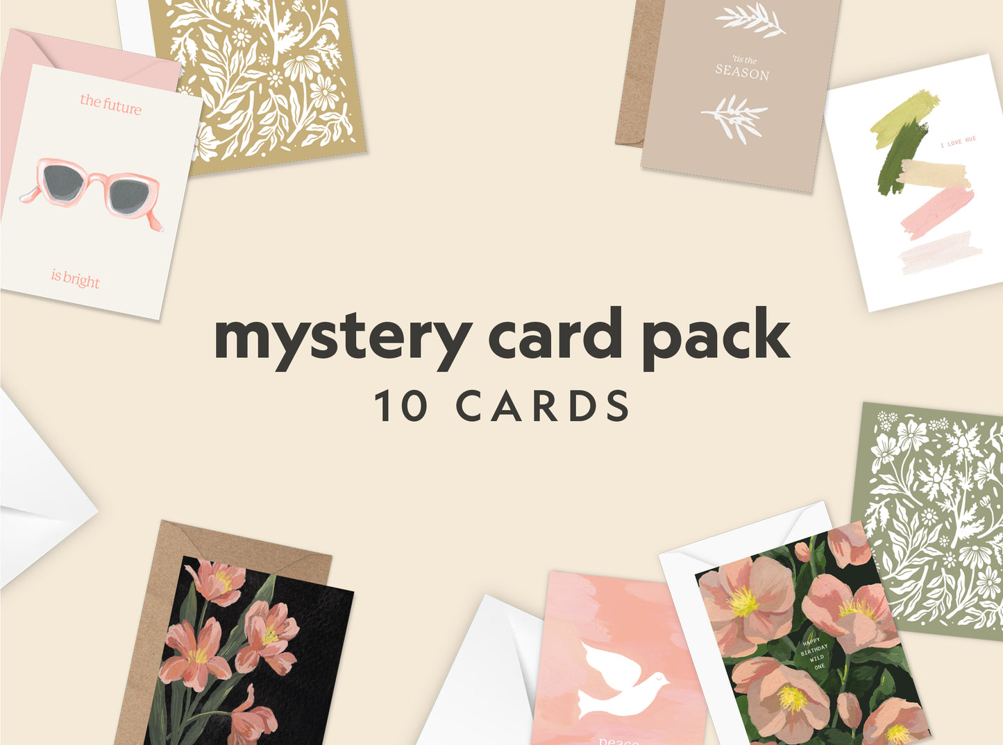 Mystery Card Pack of 10 Cards