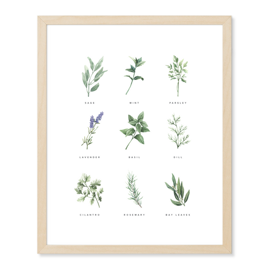 Backyard Herb Garden Print