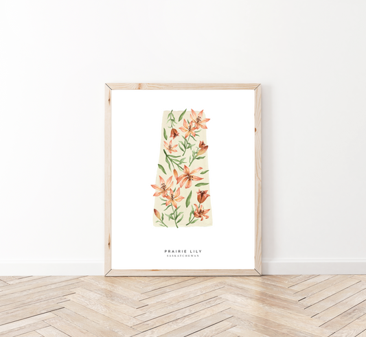 Saskatchewan Prairie Lily Print