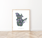 Quebec Blue Flag Iris Print