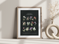 Official Flowers of Canada Print - Dark