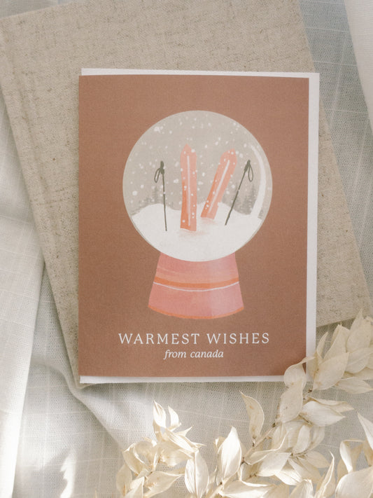 Warmest Wishes Snow Globe Card
