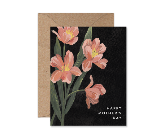 Whimsical Tulips Mother's Day Card