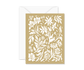 Blank Wildflower Card - Gold