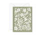 Blank Wildflower Card - Green