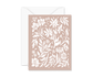 Blank Wildflower Card - Mauve