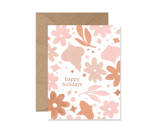 Happy Holidays Boho Card