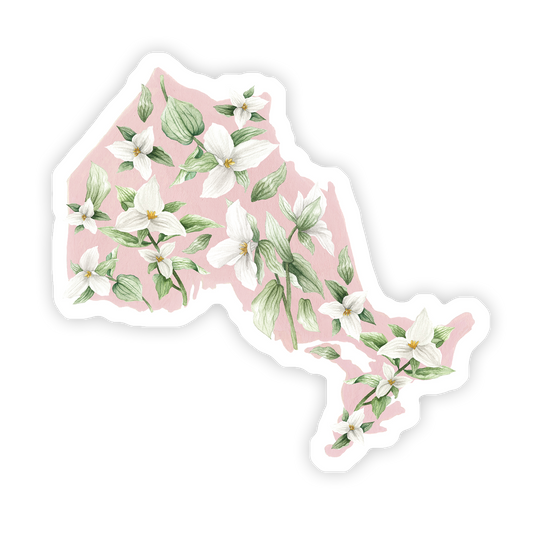 Ontario White Trillium Sticker