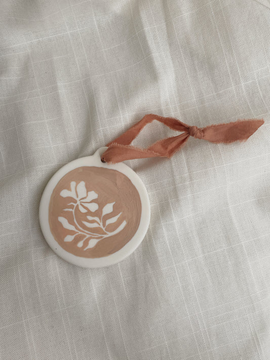 Mauve Floral Ornament