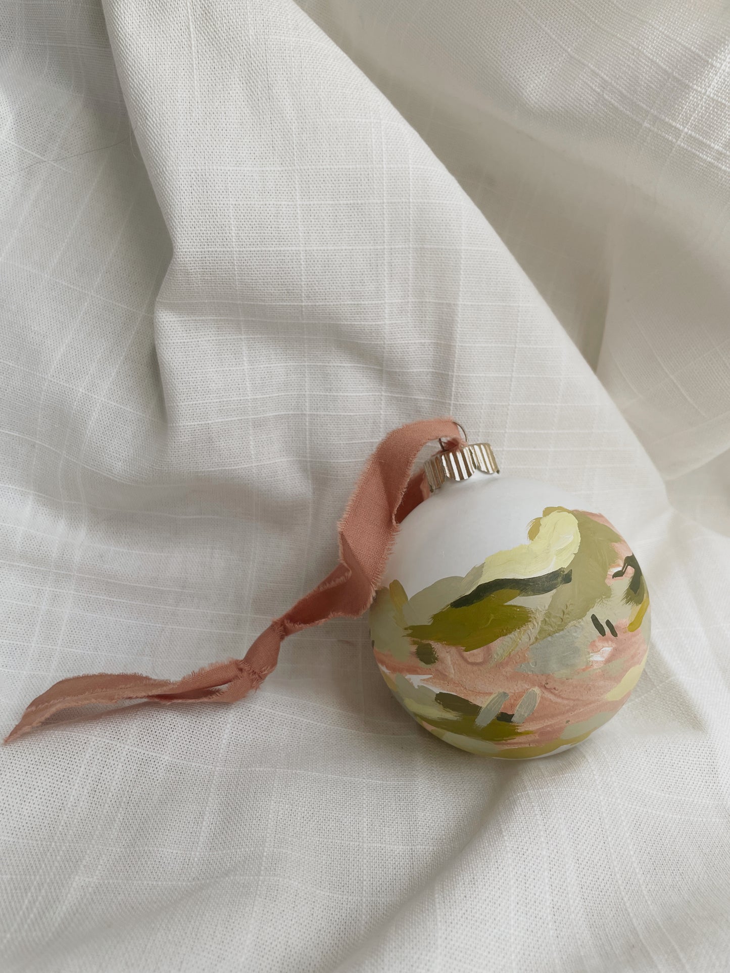 Handpainted Glass Bauble Ornament 2